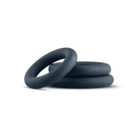Boners 3 Pc Cock Ring Set - Black