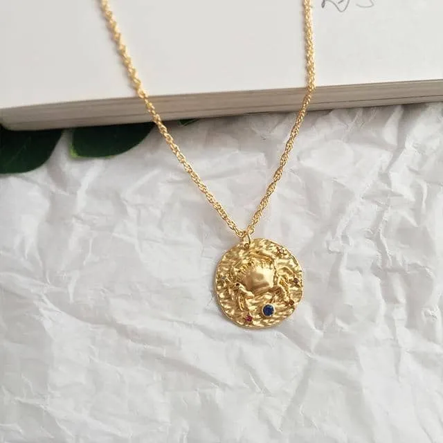 Coin Zodiac Necklace