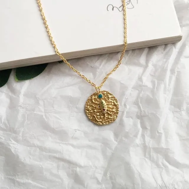 Coin Zodiac Necklace