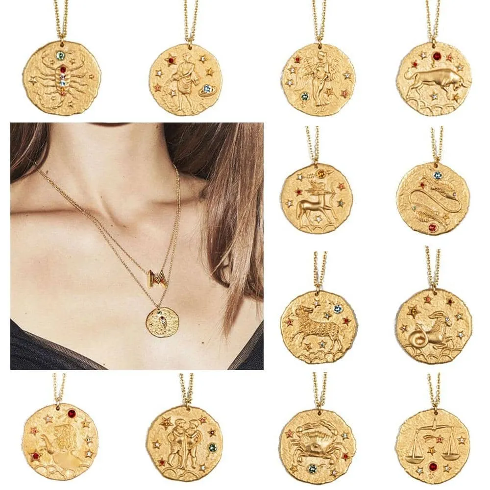 Coin Zodiac Necklace