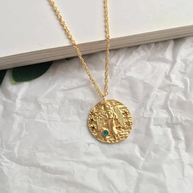 Coin Zodiac Necklace