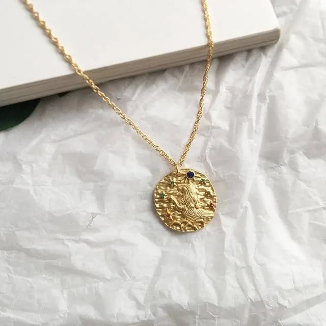 Coin Zodiac Necklace