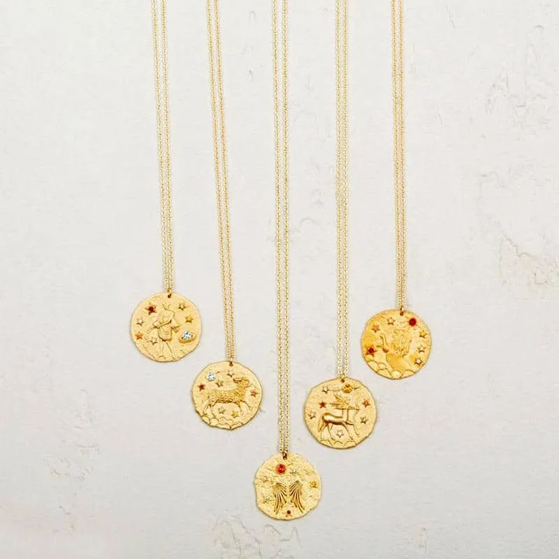 Coin Zodiac Necklace