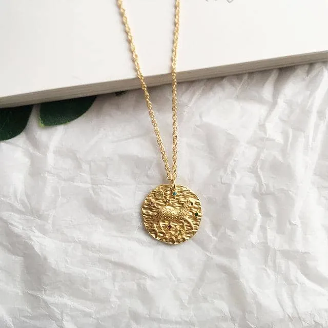 Coin Zodiac Necklace