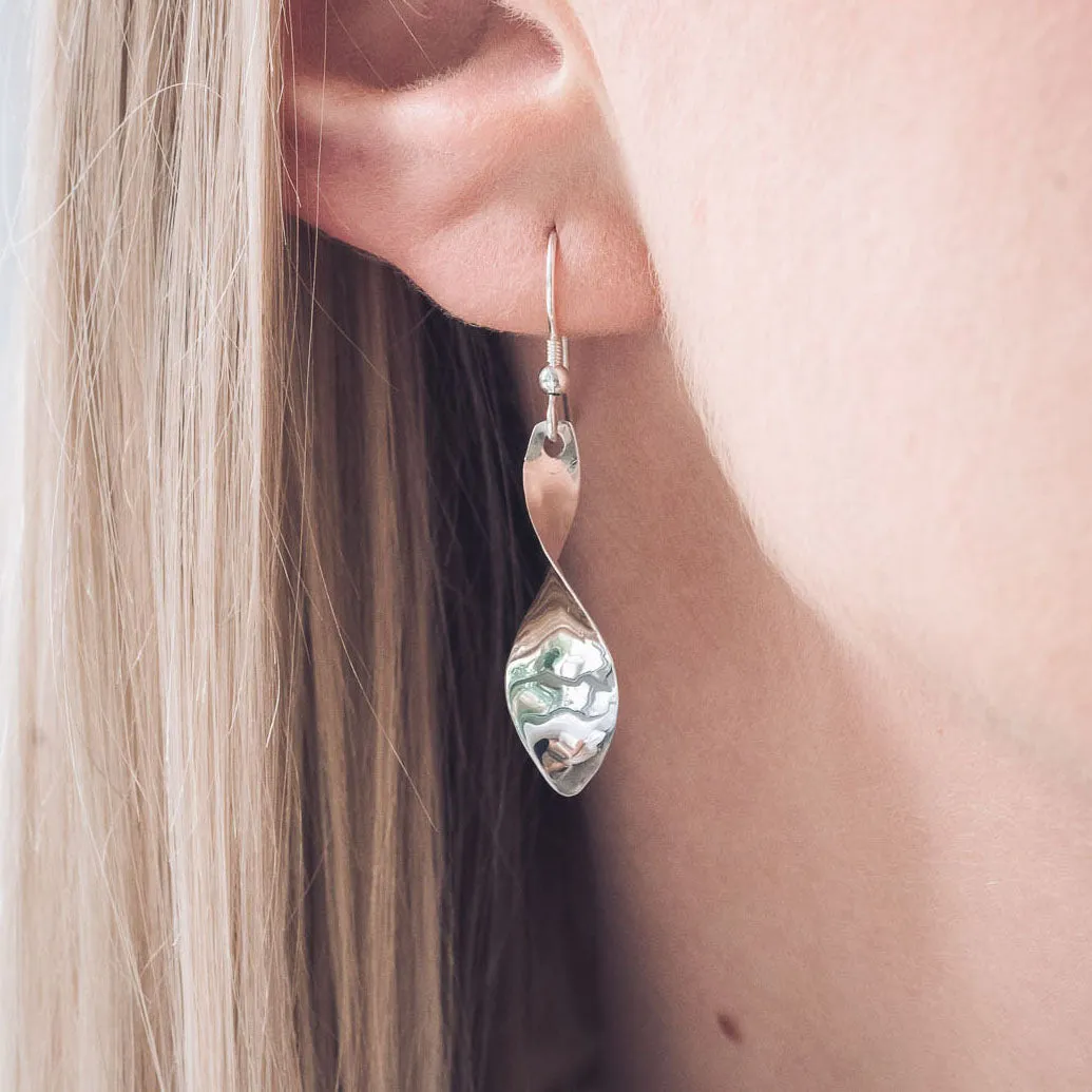 Narrow Twist Earrings