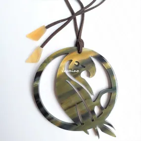 Natural Handmade Buffalo Horn Pendant J18293, Enhanced Value for Women