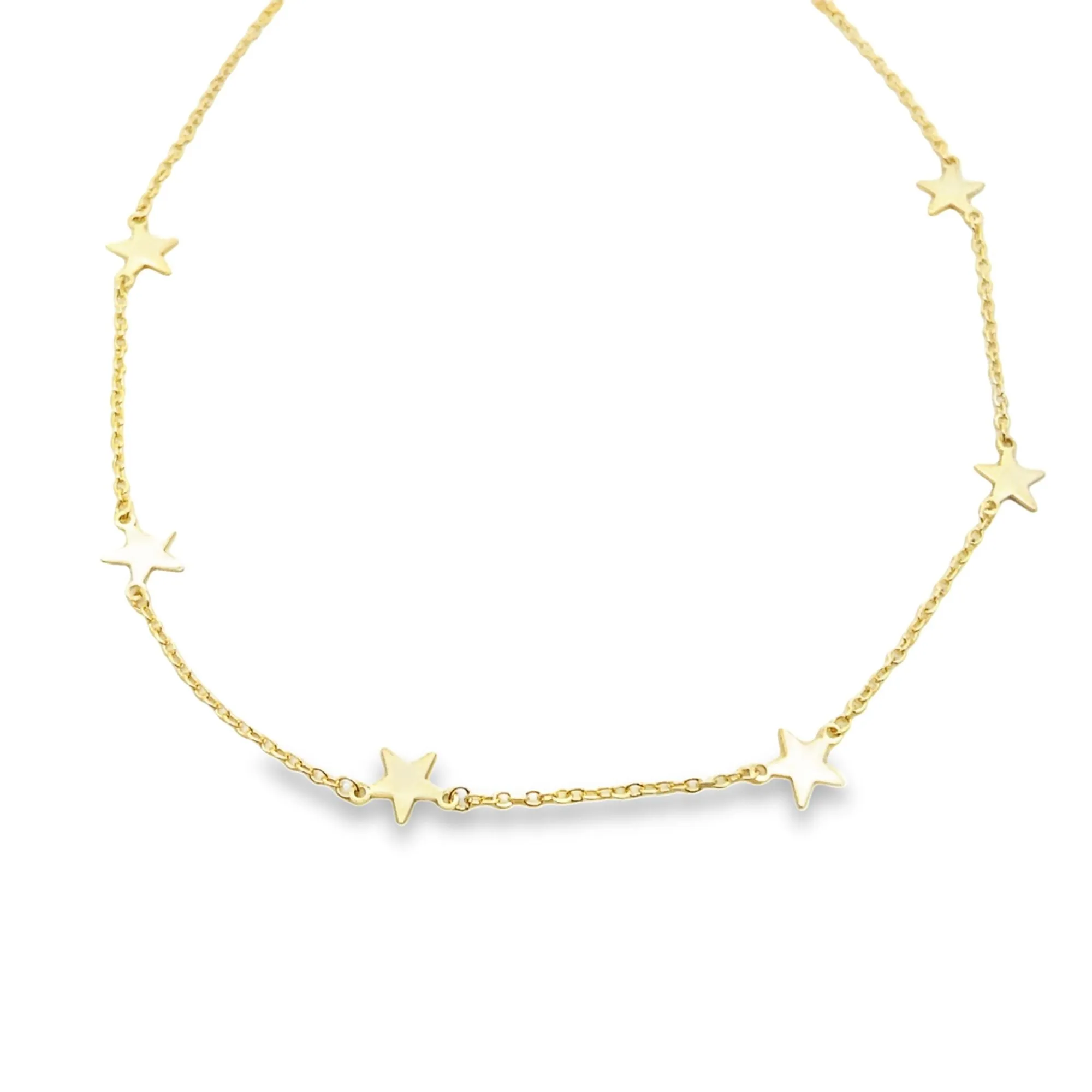 Small Star Pendant Dainty Delicate Choker Necklace (G76)