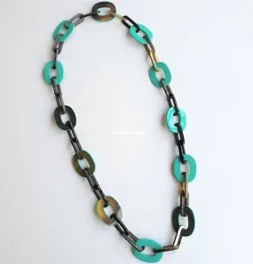 Stunning Horn Necklace J18173,  Sources as Natural Buffalo Horn and Lacquer