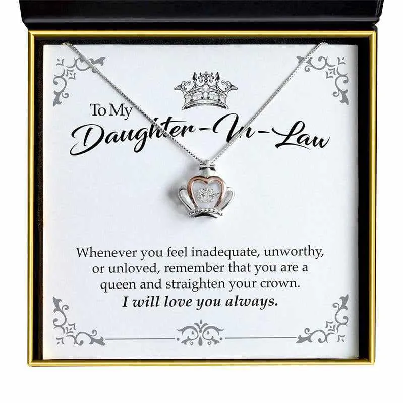 Crown Luxe Necklace Gift Set for Daughter-in-Law