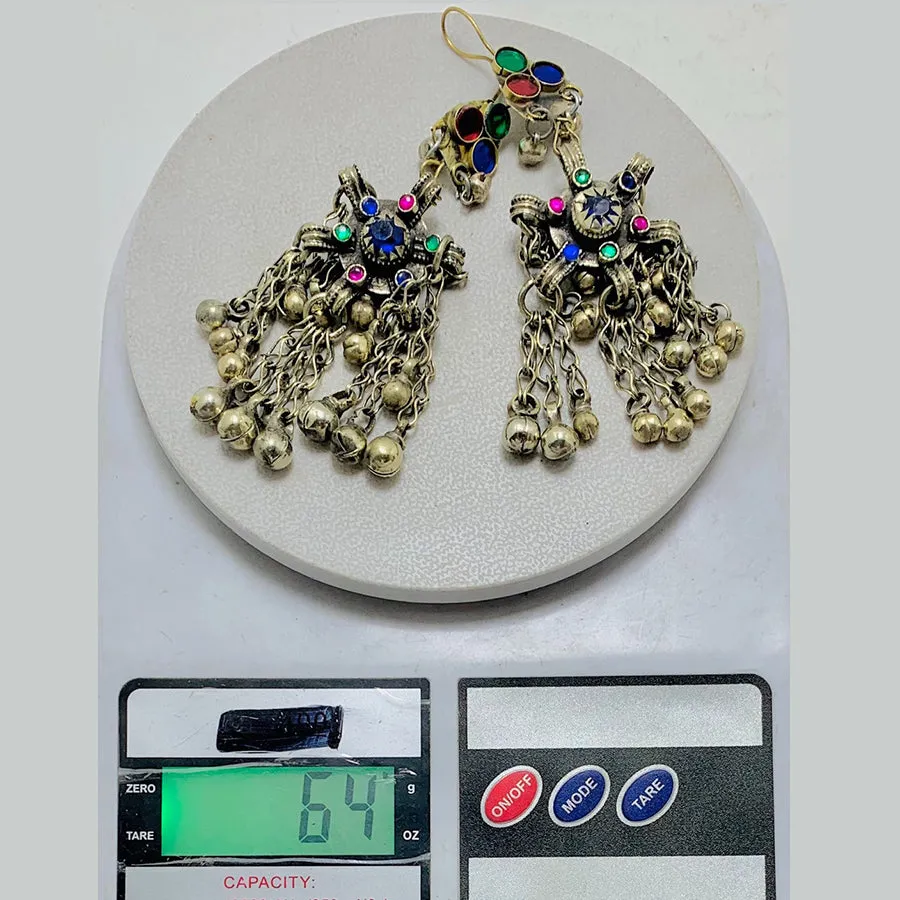 Vintage Long Bells Dangle Earrings