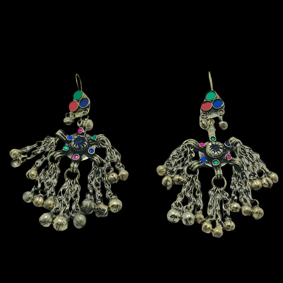Vintage Long Bells Dangle Earrings