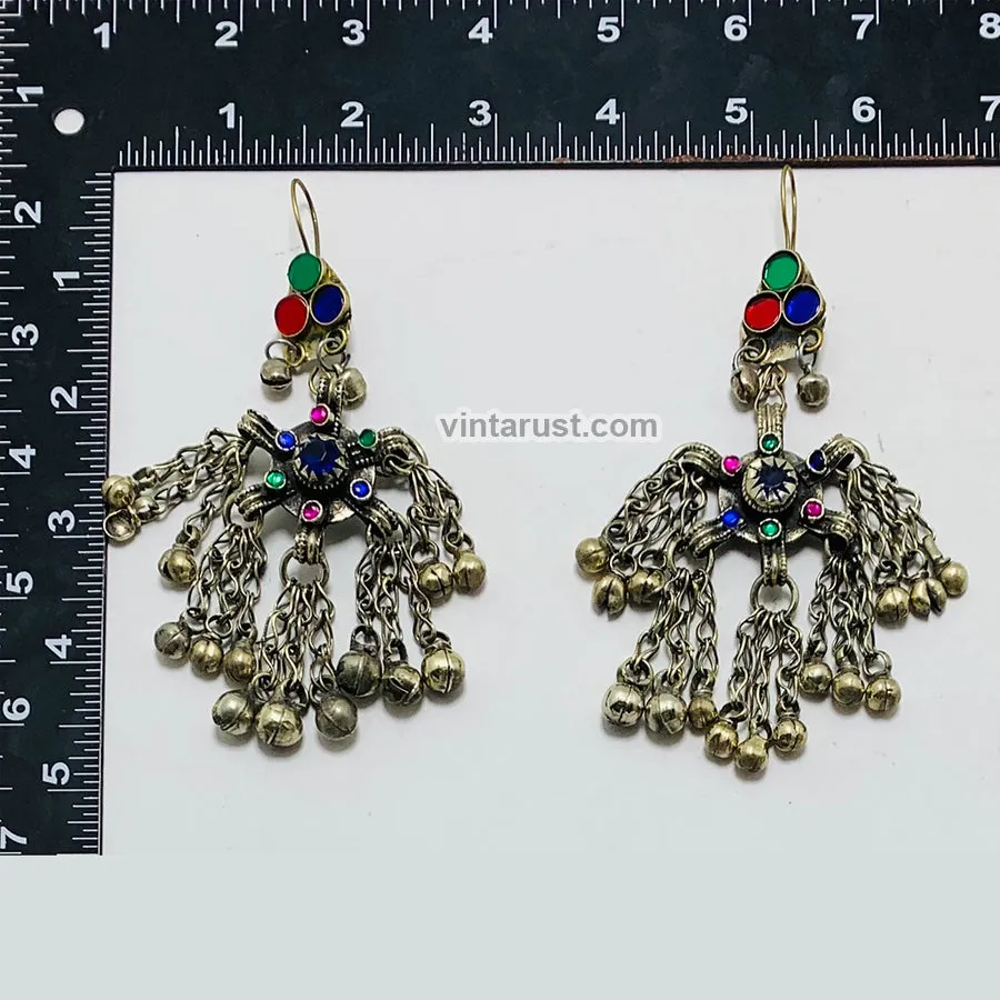 Vintage Long Bells Dangle Earrings